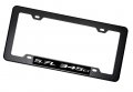 Erpart Black Carbon Fiber Look License Plate Frame With 5 7l 345ci Silver On Highly Polished Real Aluminum Emblem