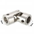 Uxcell 8mm To Inner Dia Rotatable Universal Steering Shaft U Joint Coupler L35xd14