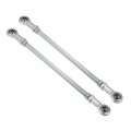 Motoforti 2pcs 220mm Length 8mm Hole Diamete Adjustable Steering Tie Rod Ball Joint For 49cc Electric Atv Go Kart Accessory 