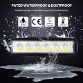 Auxtings 10 Pieces 6 Inch 15cm 42w Mini Ultra Thin Led Work Light Spot Beam Pods Driving Lights 12v 24v Offroad Fog Lamps For
