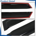 Window Visors Shade Sun Rain Wind Guards 4 Pieces Glossy Black Acrylic Replacement For Cx-9 Door 2016 2021
