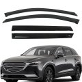 Window Visors Shade Sun Rain Wind Guards 4 Pieces Glossy Black Acrylic Replacement For Cx-9 4-door 2016-2021 