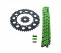 Kawasaki Klx300r 300 Green Chain Sprocket Black 14 48 110l