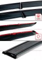Premium Quality Black Trim Smoke Tinted Window Visor Rain Guard Deflectors W Clips Compatible For 2023 2024 Honda Accord 11th