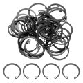 50pcs 1-1 4 32mm Internal Retaining Ring Circlip 65 Mn Spring Steel Snap Rings C-clips For Grooved Shafts Studs Black 