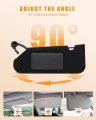 Ocpty Sun Visor Fit For 2005 2006 2007 2008 2009 2010 2011 2012 2013 Chevrolet Corvette With Sunroof Black Left Driver Side