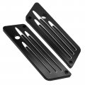 Saddlebag Latch Covers For Road King Flhr I Electra Glide Classic Flhtc Street Flhx And 1993 To 2013 Black Aluminum 