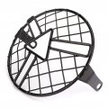Qiilu Headlight Grille Cover Motorcycle Guard For 5 75 Inch Headlamp Grill Protector Fit Cg125 Gn125