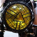 Qiilu Headlight Grille Cover Motorcycle Guard For 5 75 Inch Headlamp Grill Protector Fit Cg125 Gn125