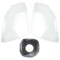 Carbhub 2pcs Headlight Lens Cover For Cadillac Sts 2005-2011 Sts-v 2006-2009 Right Left 