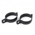 Fsfy Motorcycle Front Fork Clamps Modified Turn Signal Light Indicator Mount Bracket Holder Black Universal For Motorcyle With