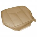Secosautoparts Driver Side Bottom Foam Cushion Synthetic Microfiber Leather Replacement Seat Cover Tan 522 Compatible With