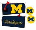 Michigan Wolverines Magnetic Mailbox Cover Sticker Set Officially Licensed Collegiate Product 