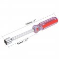 Uxcell Non-magnetic 13mm Nut Driver Red Coded Handle With 3 7 Inch Shaft