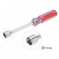Uxcell Non-magnetic 13mm Nut Driver Red Coded Handle With 3 7 Inch Shaft