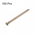 Uxcell Small Tiny Brass Nails 1 5x25mm For Diy Wooden Hardware Accessories 100pcs