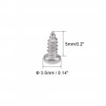 Uxcell M2x5mm Self Tapping Screws Phillips Pan Head Screw 316 Stainless Steel Fasteners Bolts 50pcs