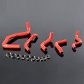 Silicone Radiator Hose Kit For 98-07 Honda Cb400 Nc23e Vtec I Ii Iii Red With Clamps 