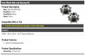 Front Wheel Hub And Bearing Set Of 2 Compatible With 2009-2014 2016-2017 Nissan Maxima