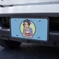 Graphics More Rockabilly Retro Pin Up Girl With Tattoos Novelty Metal Vanity Tag License Plate