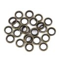 10pcs M10 Bronze Tone Car Engine Oil Drain Crush Flat Bonded Washer Gaskets
