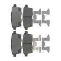 Rear Disc Brake Pads For Mazda Cx-9 2007 To 2015 Ceramic Gold Friction Material Low Dust Includes Shims Part Number 17d1259ch 