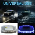 Hqrp 240 Led Mini Light Bar Blue Hazard Warning Emergency Strobe With Magnetic Base