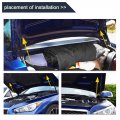 9 4 Inch Length Black Silver Tone Gas Spring Support Lift Arm Rod For Automotive