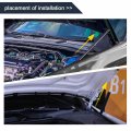 9 4 Inch Length Black Silver Tone Gas Spring Support Lift Arm Rod For Automotive