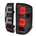 Auto Dynasty Dual 3d Led Tail Lights Brake Lamp For 2014-2019 Chevy Silverado 1500 2500hd 3500hd Driver And Passenger Side 