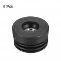 Uxcell 6pcs Inserts For Round Tubes With M10 Thread 38mm 1 5 Od Tube Black Plastic Plug Caster Insert Chair End Caps Furniture