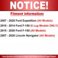 Motorbymotor Front Brake Pads And Rotors Kit Fits For Ford F-150 Expedition Lincoln Navigator 350mm Drilled Slotted Disc Rotor