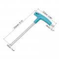 Uxcell 10mm Extra Long Arm T-handle Hex Key Wrench Chrome Finish