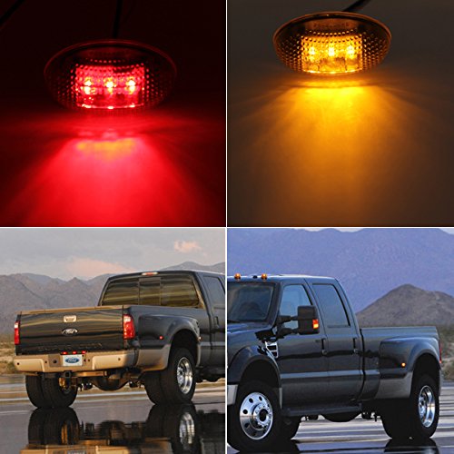 Hercoo Dually Bed Fender Side Marker Lights Led Aftermarket Replacement ...