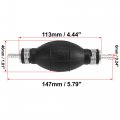 X Autohaux 2pcs 6mm 1 4 Rubber Fuel Transfer Vacuum Line Hand Primer Bulb Black For Car Marine Boat