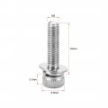 Uxcell M3 X 16mm Stainless Steel Hex Socket Head Cap Screws Bolts Combine With Spring Washer And Plain Washers 10pcs