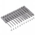 Uxcell 12 Pcs Phillips Screwdriver Bit Set 1 4 Hex Shank Magnetic Ph00 Ph2 Cross Drill Bits 2 Long S2 Steel
