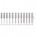 Uxcell 12 Pcs Phillips Screwdriver Bit Set 1 4 Hex Shank Magnetic Ph00 Ph2 Cross Drill Bits 2 Long S2 Steel