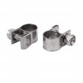 Uxcell 8mm-10mm 304 Stainless Steel Screw Mounted Adjustable Pipe Hose Clamps 4pcs