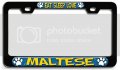 Eat Sleep Love Maltese Dogs Pets Bl 3d Metal License Plate Frame Auto Suv Truck Tag Holder G44 