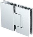 Crl Geneva 380 Series Brushed Nickel Adjustable 180176 Glass-to-glass Hinge 