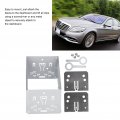 Aoutecen Car Radio Dashboard 2 Din Universal Double Installation Slot Metal Kit Stereo Mounting Frame Aluminum Alloy Audio