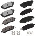 D1650 D2200 Brake Pads Front And Rear Disc Pad Set For Nissan Altima 2019 2025 With Electric Parking Ceramic Semi Metal 