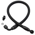 Braided Fuel Line For Honda Civic 1992 2000 And Acura Integra 1994 Fits B D Series B16a B18c D16 D15 B16b Stainless Steel Black 