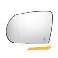 Car Rearview Left Driver Side Mirror Glass Replacement W Backing Plate Heated White For Jeep Cherokee 2014-2019 Compass 
