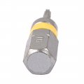 Uxcell 1 4 Hex Shank Magnetic T6 Torx Security Screwdriver Bit Gray 4pcs