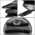 Auto Dynasty Ch1038135 Front Fog Light Bezel Compatible With Dodge Charger Jeep Patriot 2006-2010 Matte Black