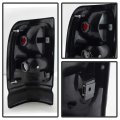 Acanii For 1994-2001 Dodge Ram 1500 2500 3500 Red Smoke Factory Style Tail Lights Brake Lamps Aftermarket Left Right Midnight