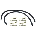 17681-098-010 2pcs Fuel Tank Gas Line Hose Kit With 4x Clip For 1978 Hondacb750a Hondamatic