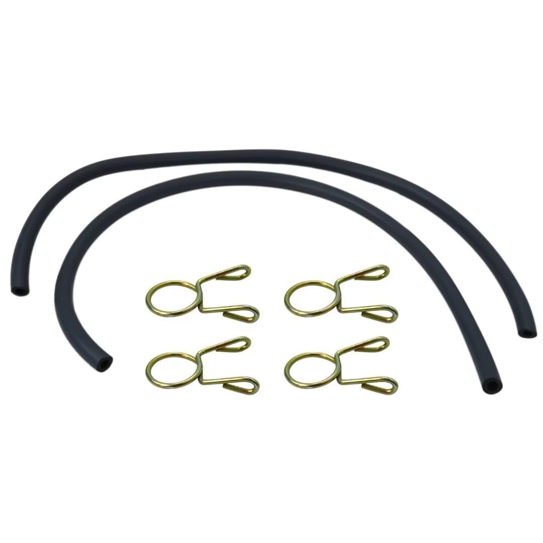 17681-098-010 2pcs Fuel Tank Gas Line Hose Kit With 4x Clip For 1978 Hondacb750a Hondamatic